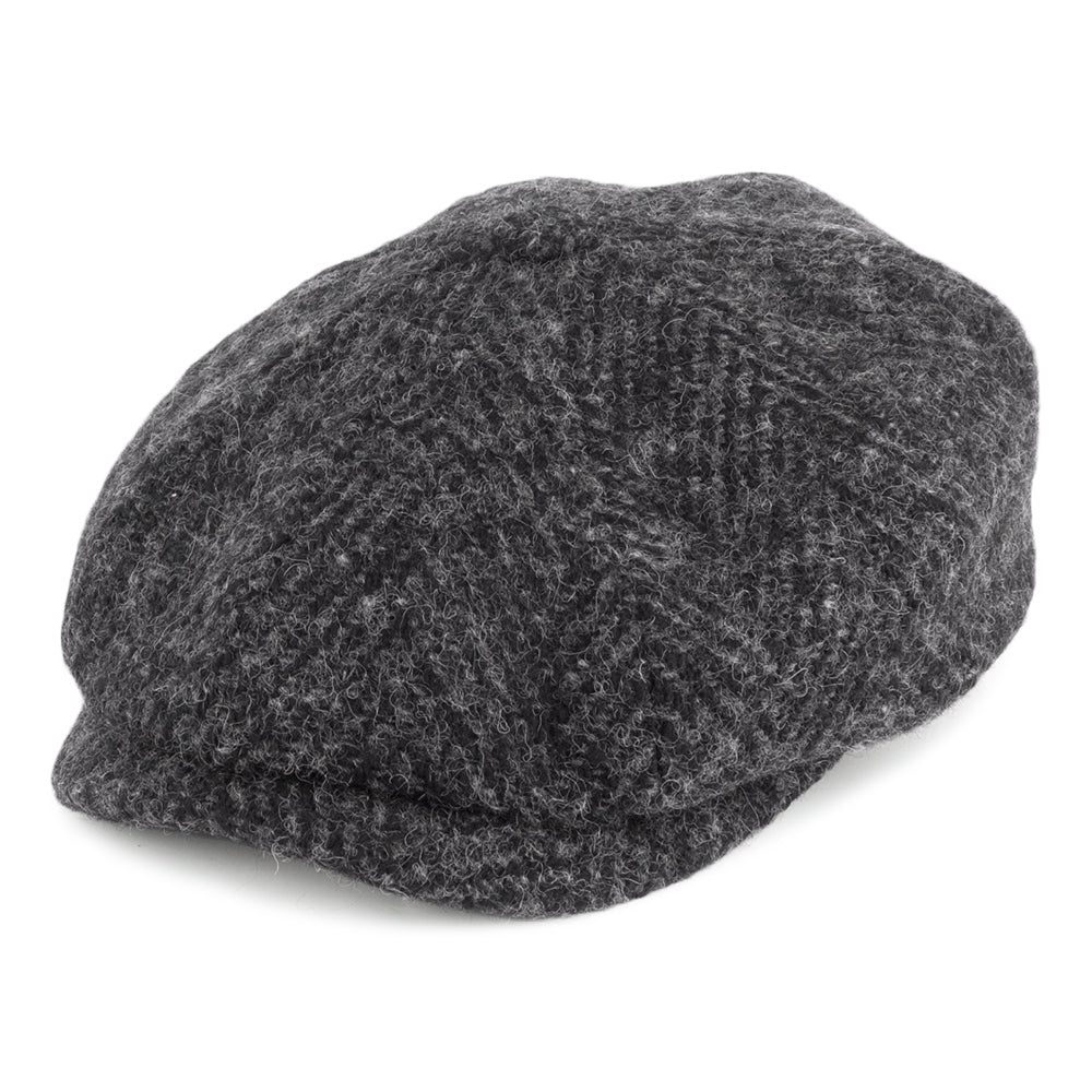 Gorra Newsboy Hatteras de lana de Stetson - Gris Oscuro