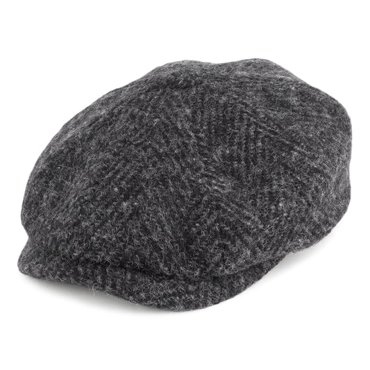 Gorra Newsboy Hatteras de lana de Stetson - Gris Oscuro