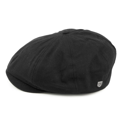 Gorra Newsboy Brood de Brixton - Negro Diseño Espiga