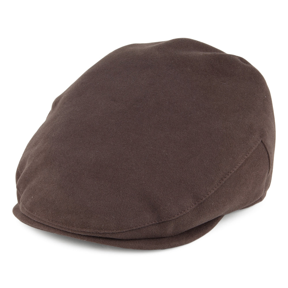 Gorra plana de tela suave de algodón de Christys Hats - Marrón