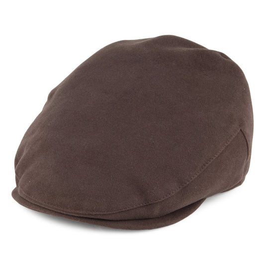 Gorra plana de tela suave de algodón de Christys Hats - Marrón