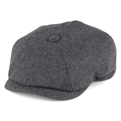 Gorra Newsboy de lana Melton de Christys - Gris
