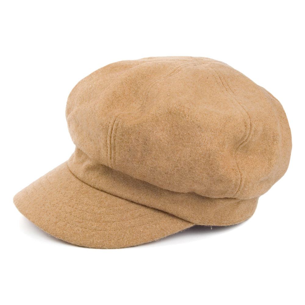 Gorra Newsboy Boy Meets Girl de Betmar - Camel