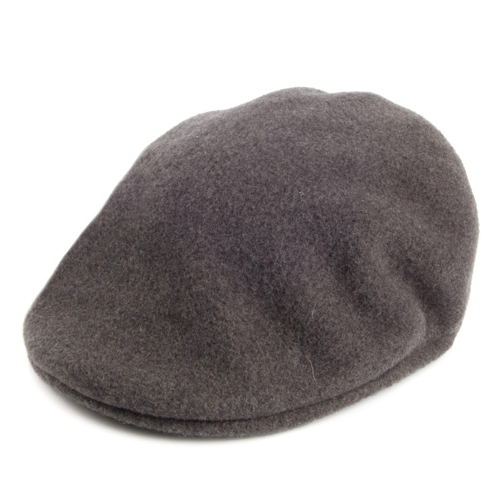 Gorra plana 504 de lana de Kangol - Franela Oscura