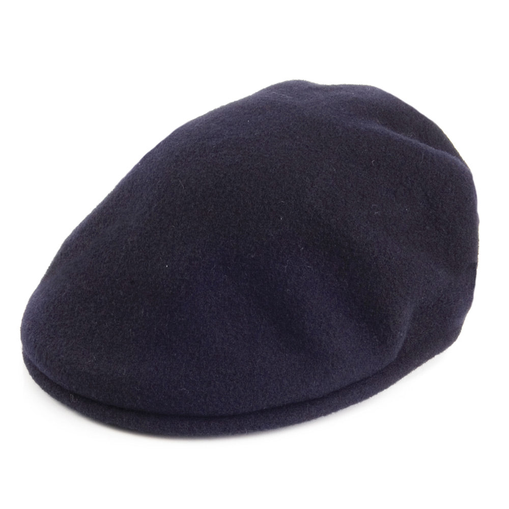 Gorra plana 504 de lana de Kangol - Azul Marino
