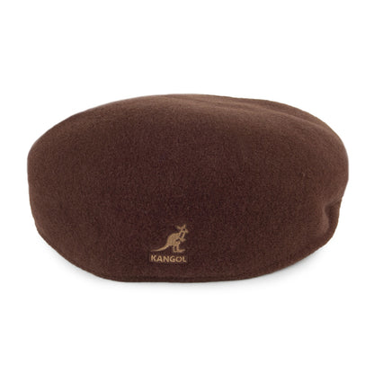 Gorra plana 504 de lana de Kangol - Tabaco