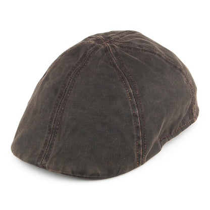 Gorra plana Duckbill impermeable de algodón de Dorfman-Pacific - Marrón