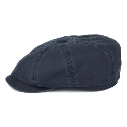 Gorra Newsboy Hatteras algodón orgánico de Stetson Hats - Azul Marino