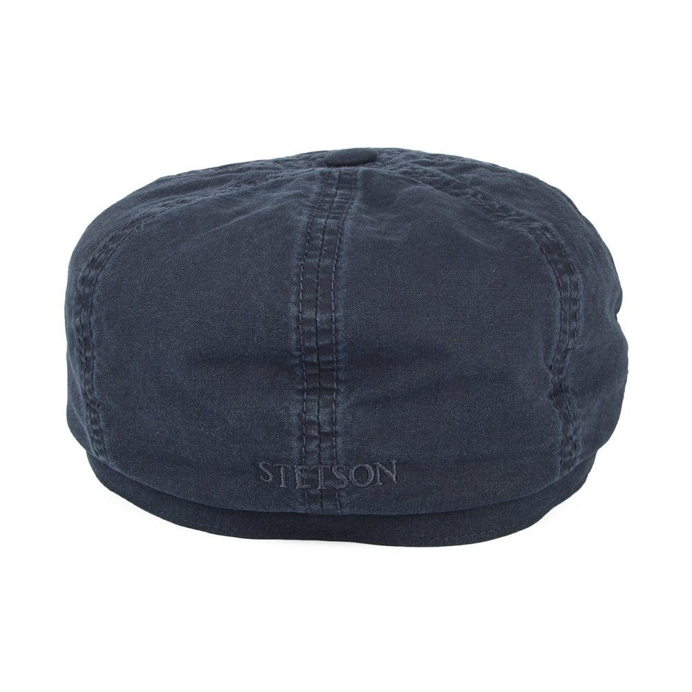 Gorra Newsboy Hatteras algodón orgánico de Stetson Hats - Azul Marino