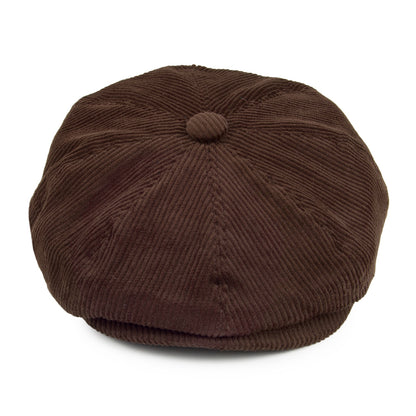 Gorra Newsboy de pana de Jaxon & James - Marrón