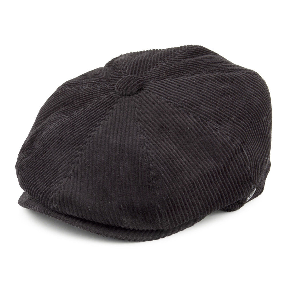Gorra Newsboy de pana de Jaxon & James - Negro