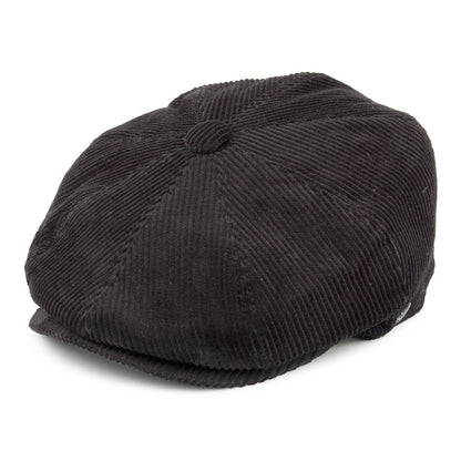 Gorra Newsboy de pana de Jaxon & James - Negro