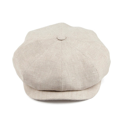Gorra Newsboy de lino de City Sport - Avena