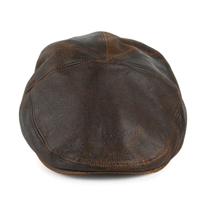 Gorra plana Taxten de piel de Bailey - Marrón
