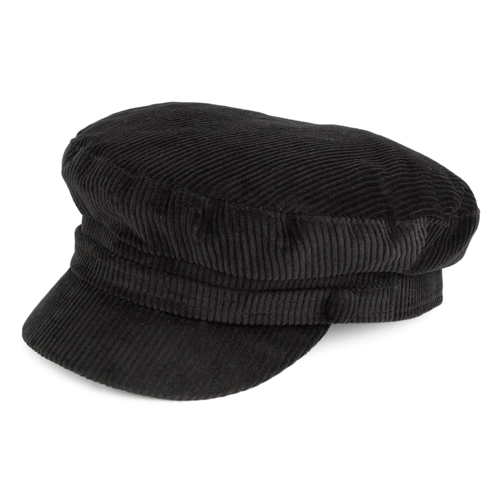 Gorra marinera Mariner de pana de Failsworth - Negro