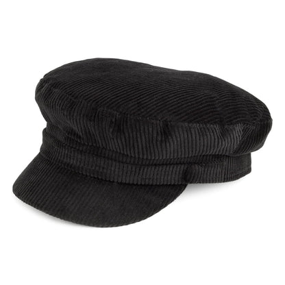 Gorra marinera Mariner de pana de Failsworth - Negro