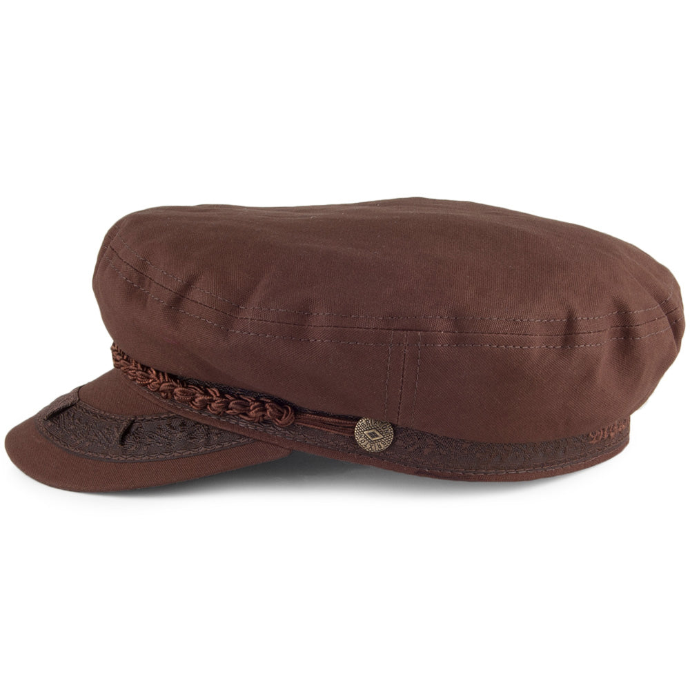 Gorra marinera Athens de Brixton - Marrón