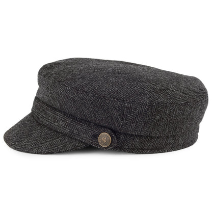 Gorra marinera diseño de espiga Country Tweed de Christys - Antracita