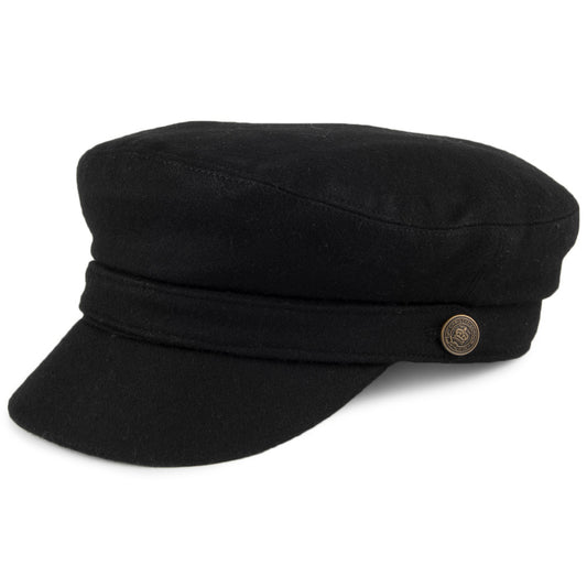 Gorra marinera Melton de Christys - Negro