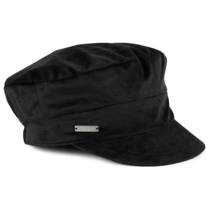 Gorra marinera de terciopelo de Seeberger - Negro