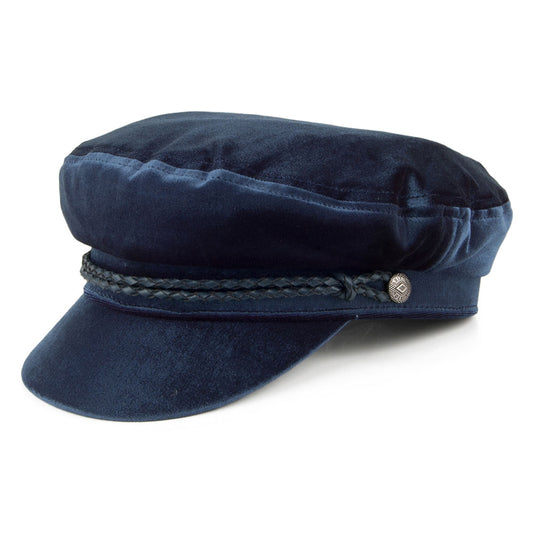 Gorra marinera Ashland de velour de Brixton - Azul Oscuro