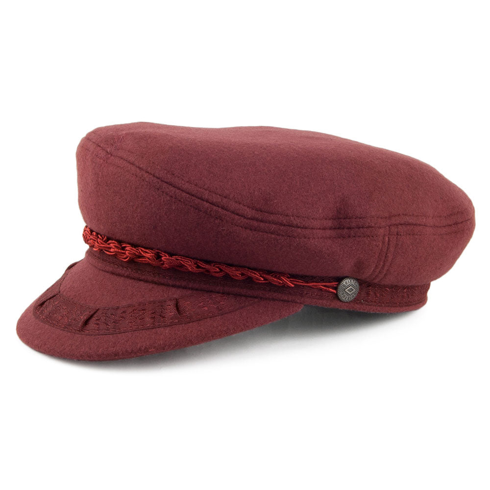Gorra marinera Athens de Brixton - Merlot