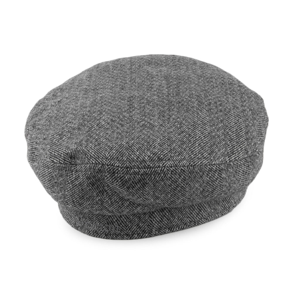 Gorra marinera diseño de espiga de Brixton - Gris-Crema