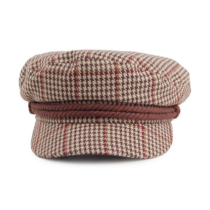 Gorra Fiddler pata de gallo de Brixton - Kaki-Marrón