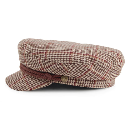 Gorra Fiddler pata de gallo de Brixton - Kaki-Marrón