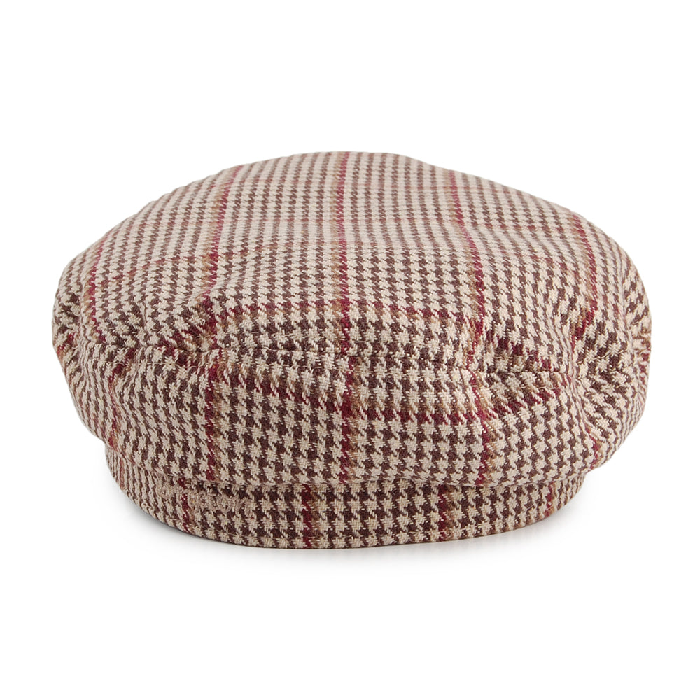 Gorra Fiddler pata de gallo de Brixton - Kaki-Marrón