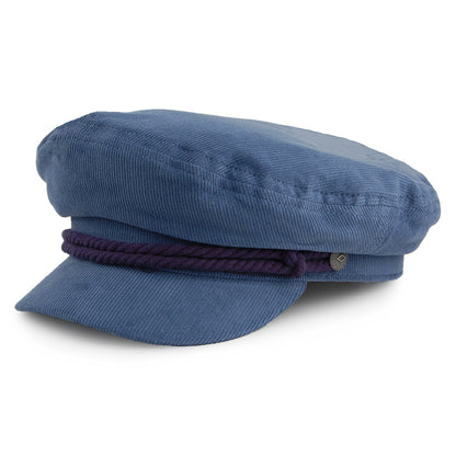 Gorra marinera de pana de Brixton - Azul Marino