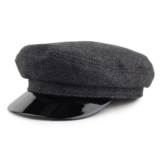 Gorra marinera Margot de Brixton - Negro-Gris