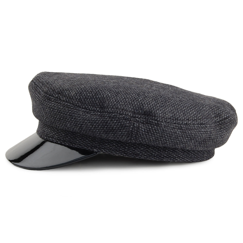 Gorra marinera Margot de Brixton - Negro-Gris