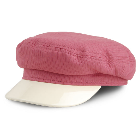Gorra marinera Margot de Brixton - Rosa-Blanco