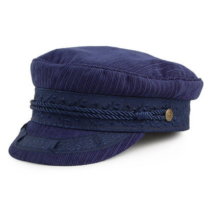 Gorra marinera Albany Ridged de Brixton - Azul Marino