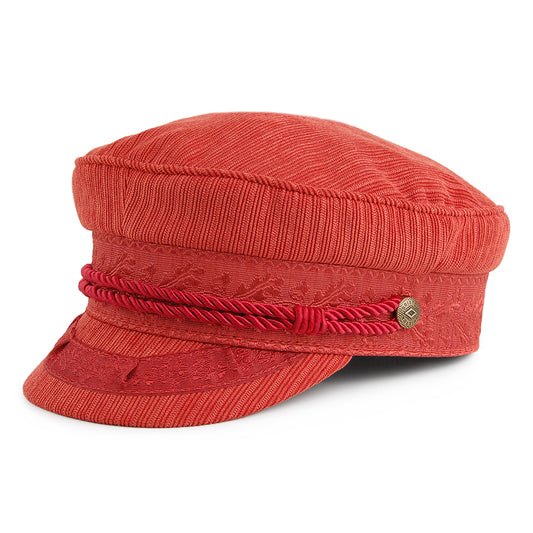 Gorra marinera Albany Ridged de Brixton - Naranja