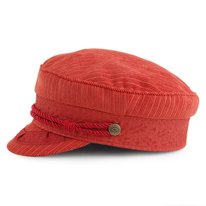 Gorra marinera Albany Ridged de Brixton - Naranja