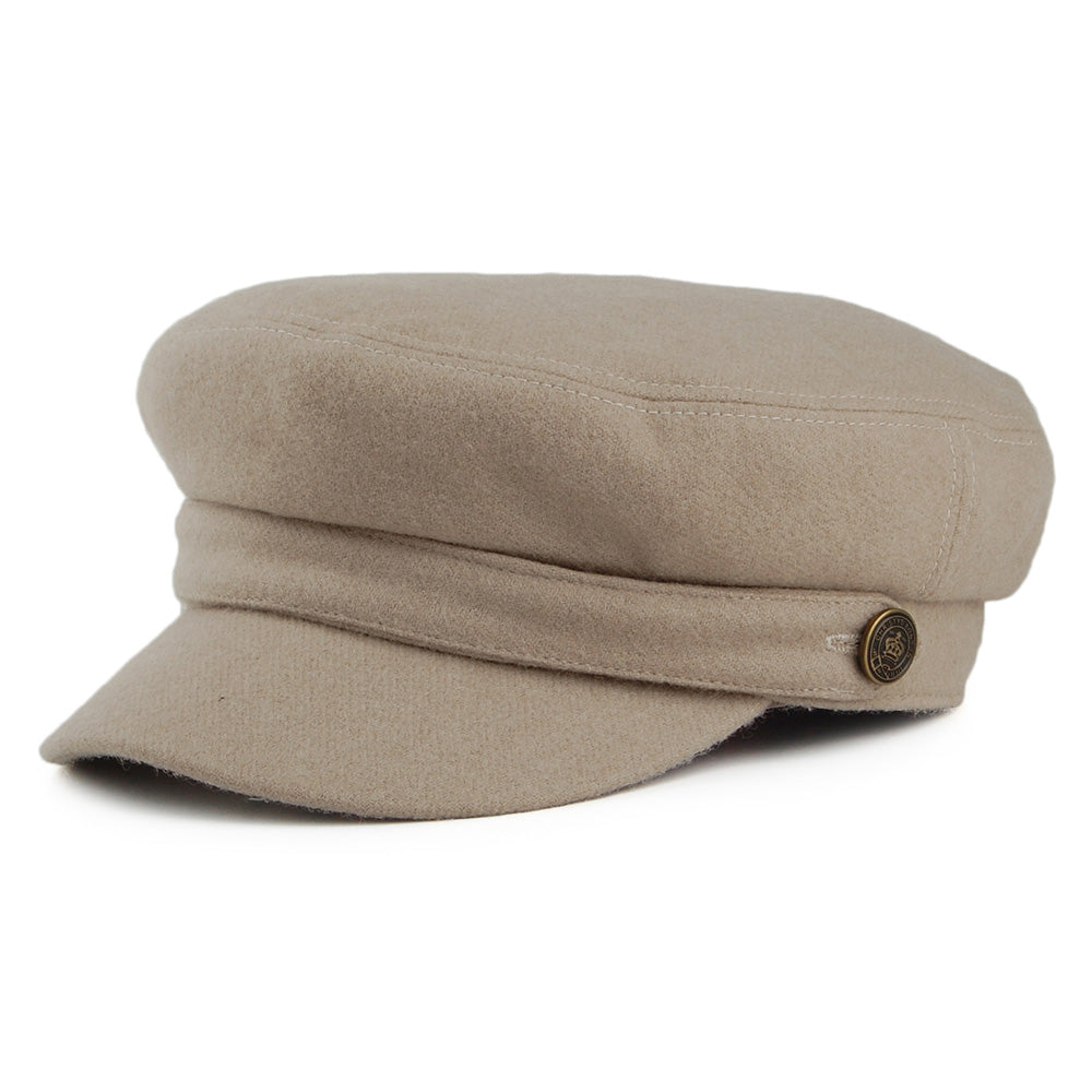 Gorra marinera Joshua Ellis de lana satinada de Christys - Visón