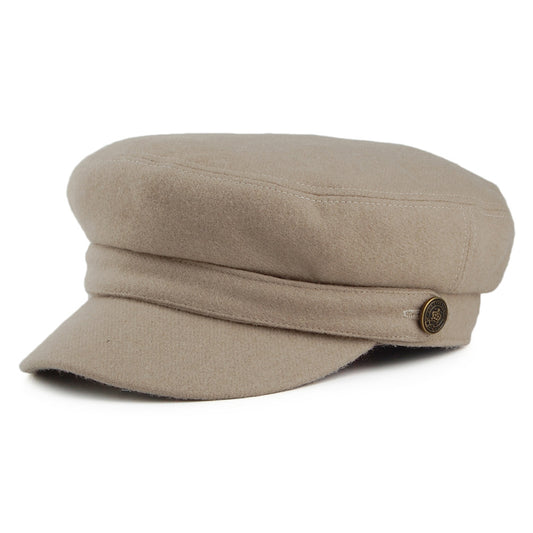 Gorra marinera Joshua Ellis de lana satinada de Christys - Visón