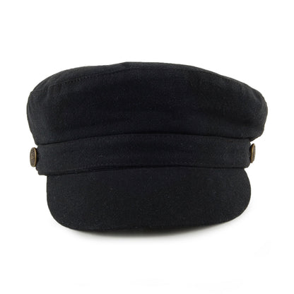 Gorra marinera Paddington de lino grueso de Christys - Negro