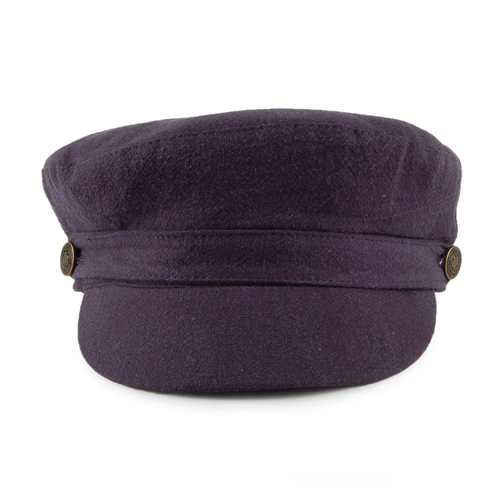 Gorra marinera Paddington de lino grueso de Christys - Azul Marino