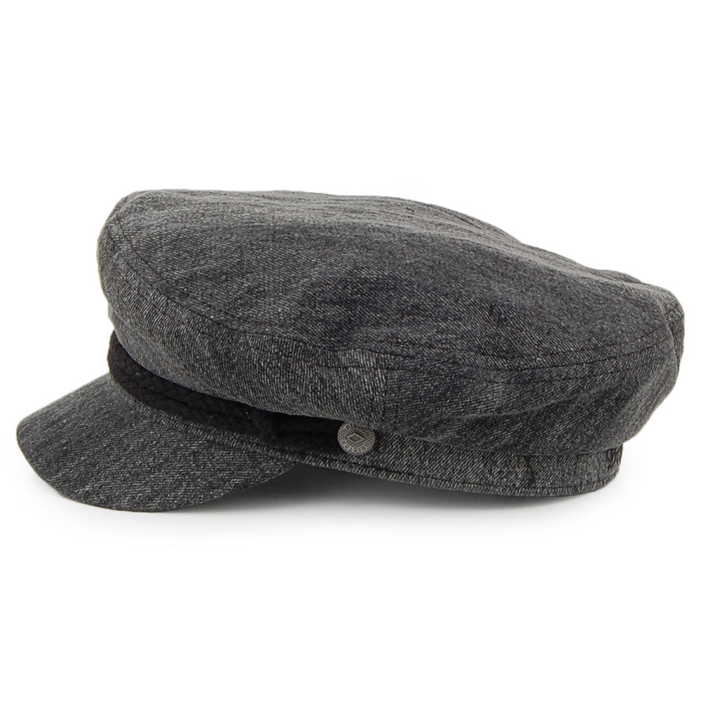 Gorra marinera de Brixton - Negro Lavado