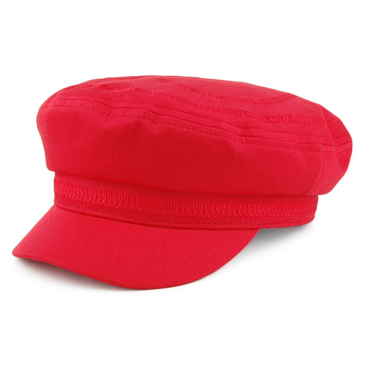 Gorra marinera con corazón bordado de Brixton - Rojo