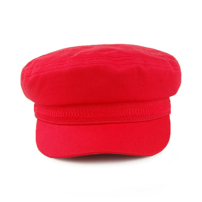 Gorra marinera con corazón bordado de Brixton - Rojo