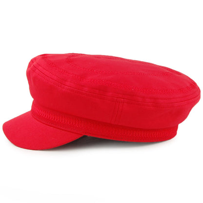 Gorra marinera con corazón bordado de Brixton - Rojo