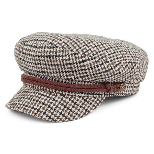 Gorra Fiddler pata de gallo de Brixton - Marrón-Crema