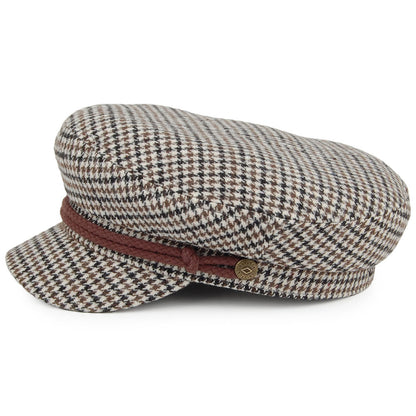 Gorra Fiddler pata de gallo de Brixton - Marrón-Crema