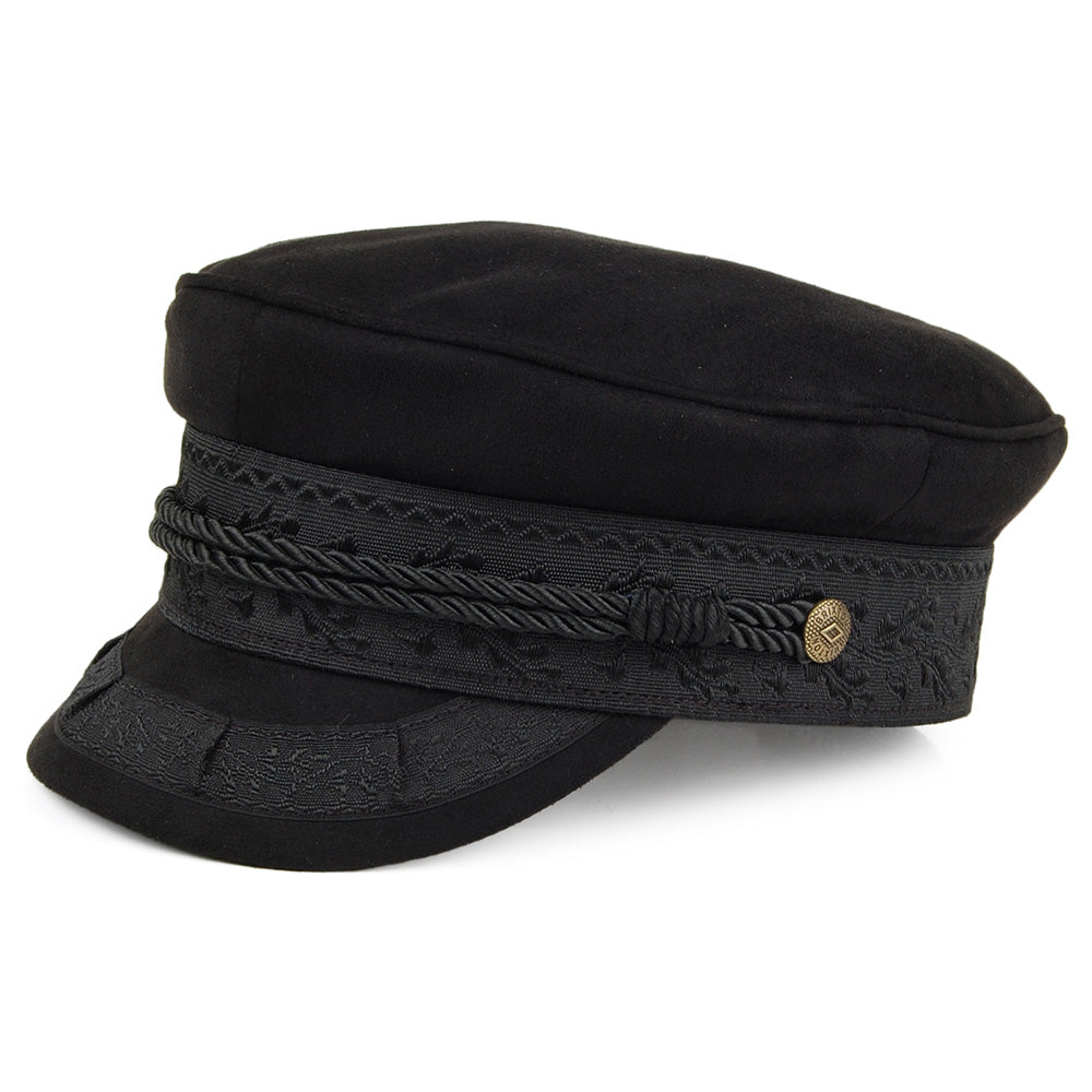 Gorra marinera Albany de Gamuza sintética de Brixton - Negro
