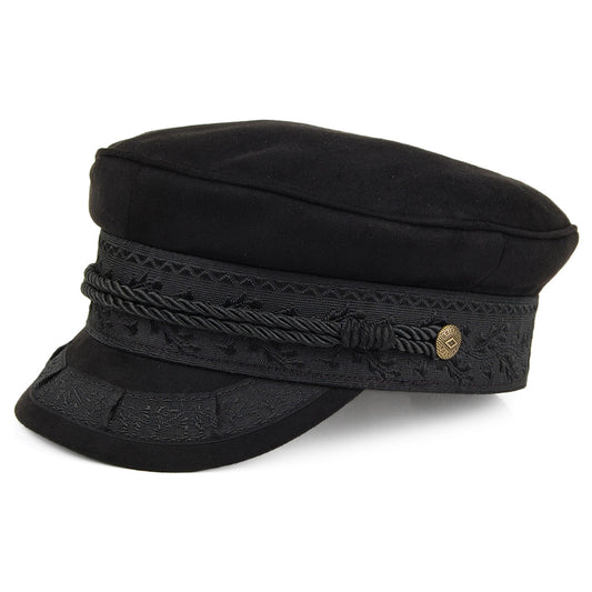 Gorra marinera Albany de Gamuza sintética de Brixton - Negro
