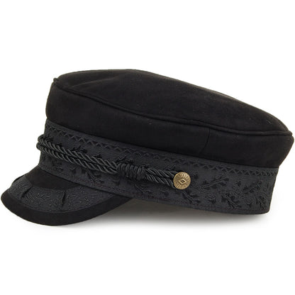 Gorra marinera Albany de Gamuza sintética de Brixton - Negro